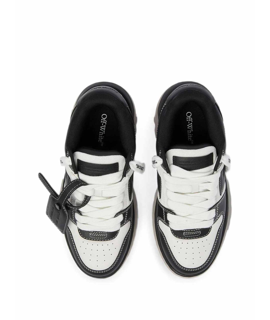 OFF-WHITE Черные резиновые низкие кроссовки / кеды, фото 2