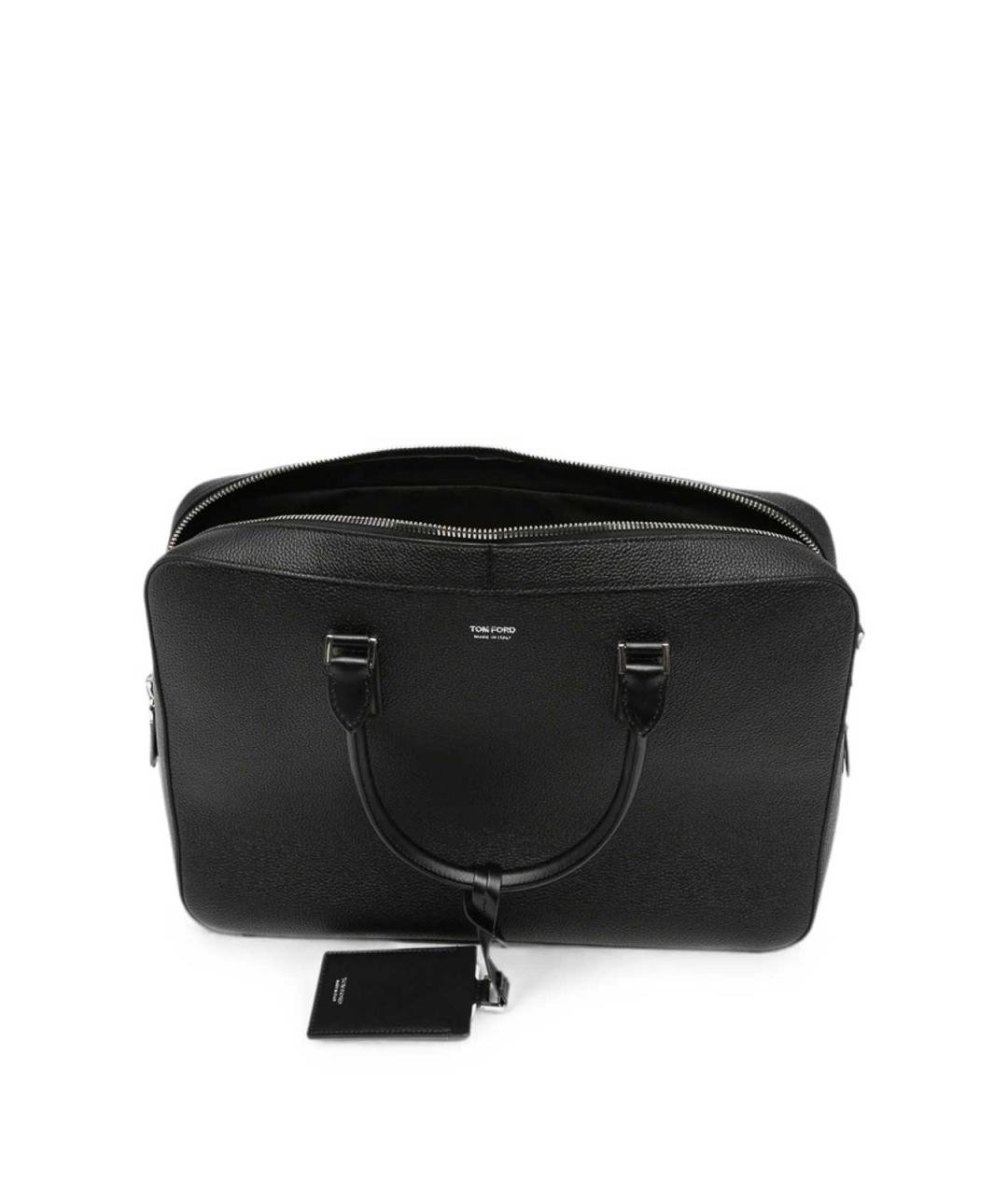 TOM FORD Черный кожаный портфель, фото 3