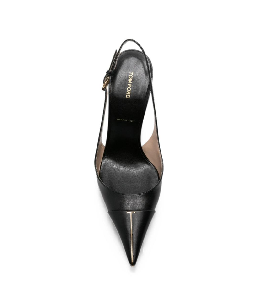 TOM FORD Черные кожаные туфли, фото 2