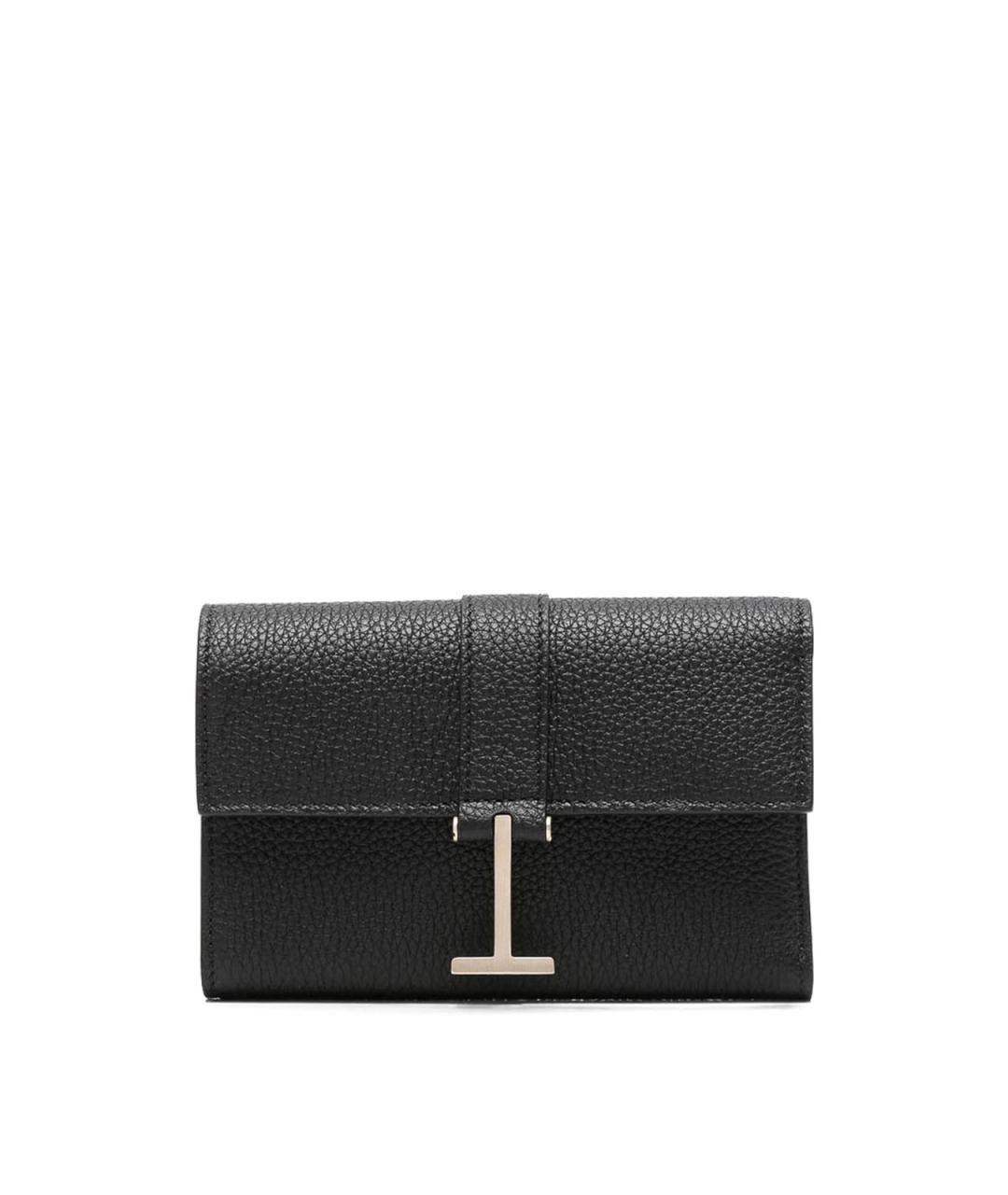 TOM FORD Черный кожаный кошелек, фото 1