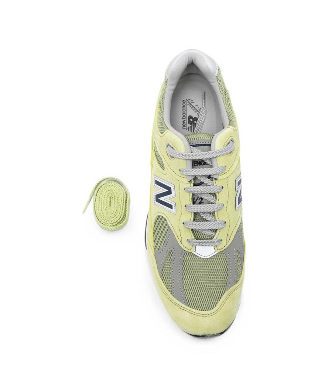 NEW BALANCE Зеленые замшевые низкие кроссовки / кеды, фото 3