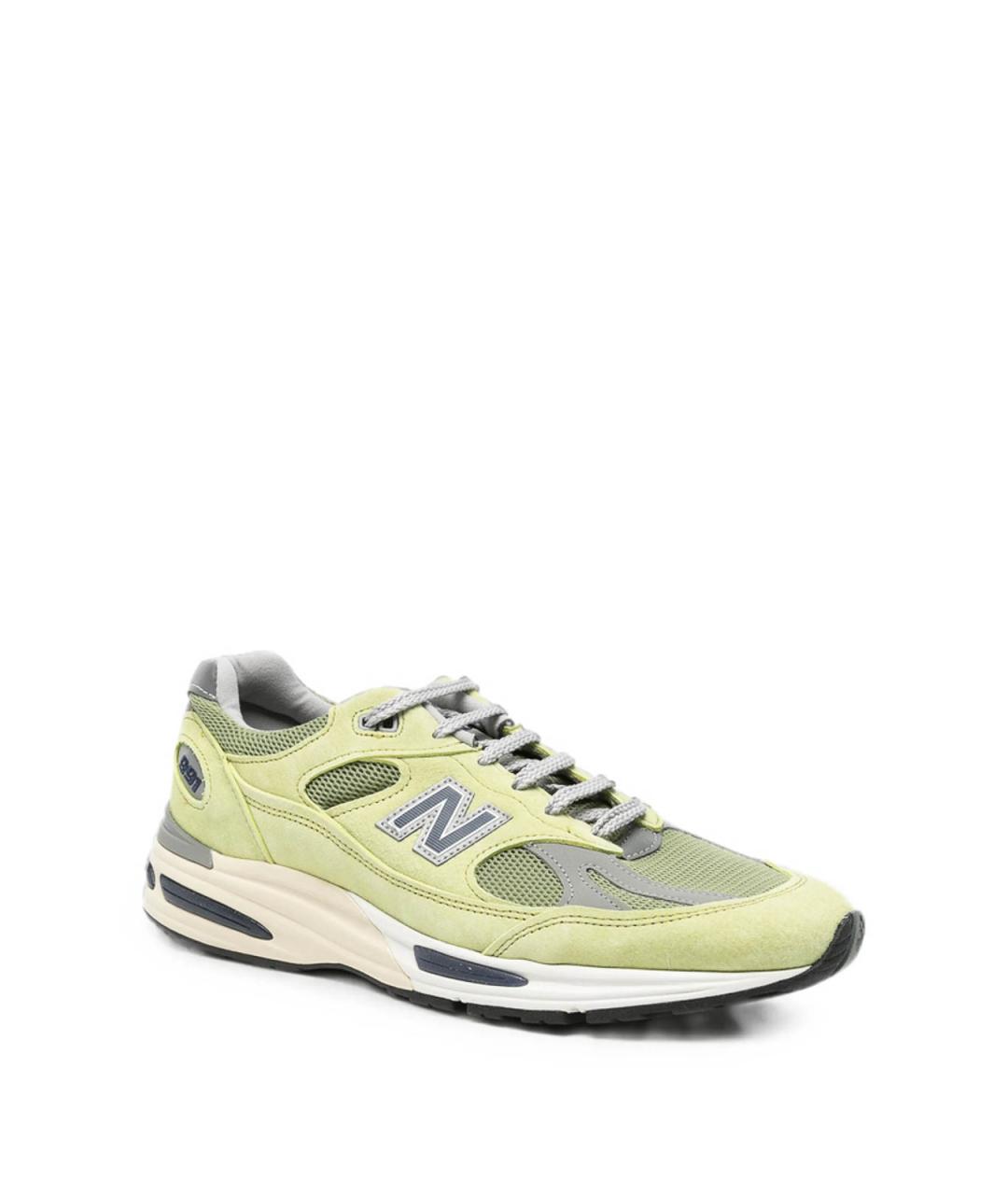 NEW BALANCE Зеленые замшевые низкие кроссовки / кеды, фото 2