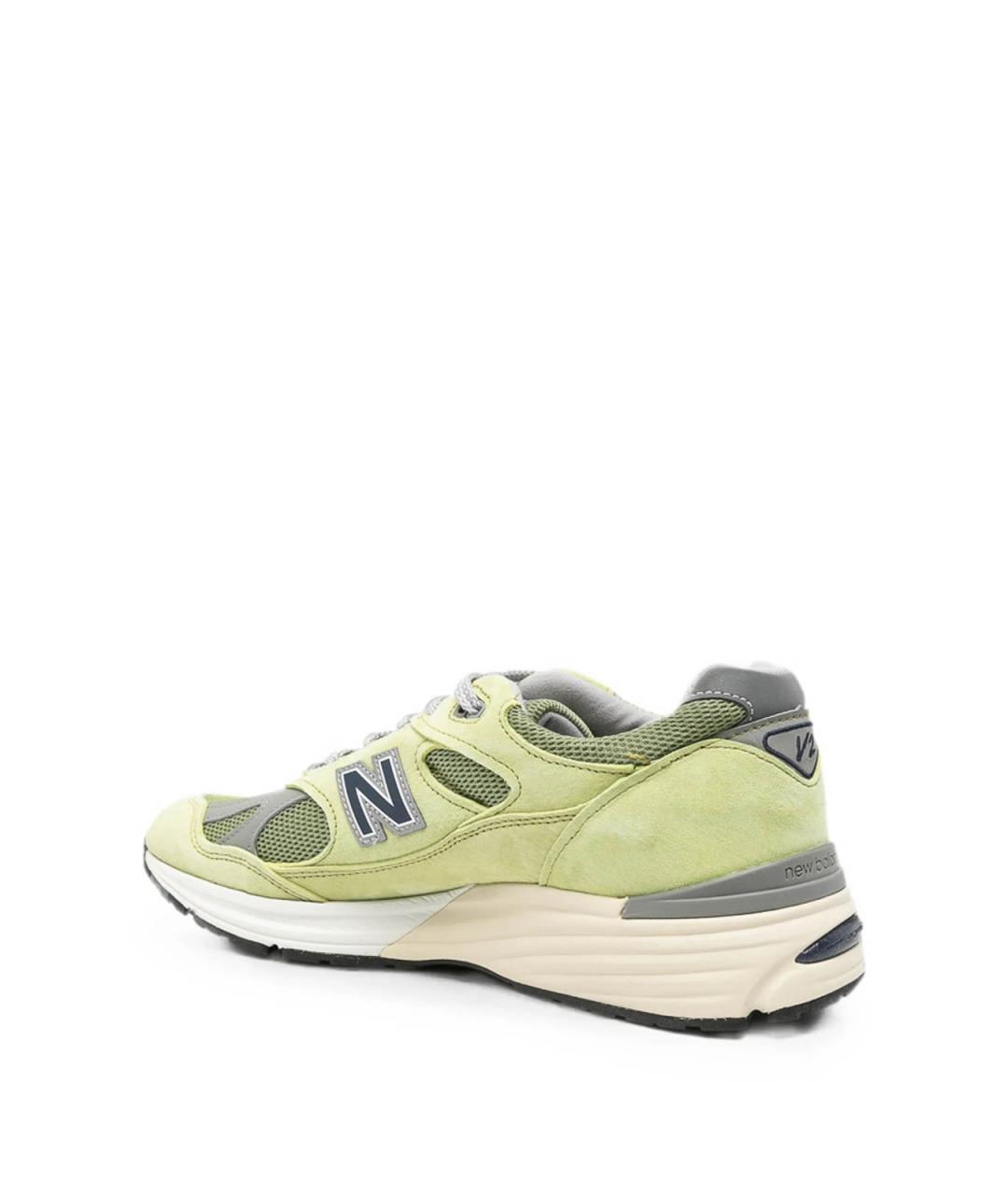 NEW BALANCE Зеленые замшевые низкие кроссовки / кеды, фото 4