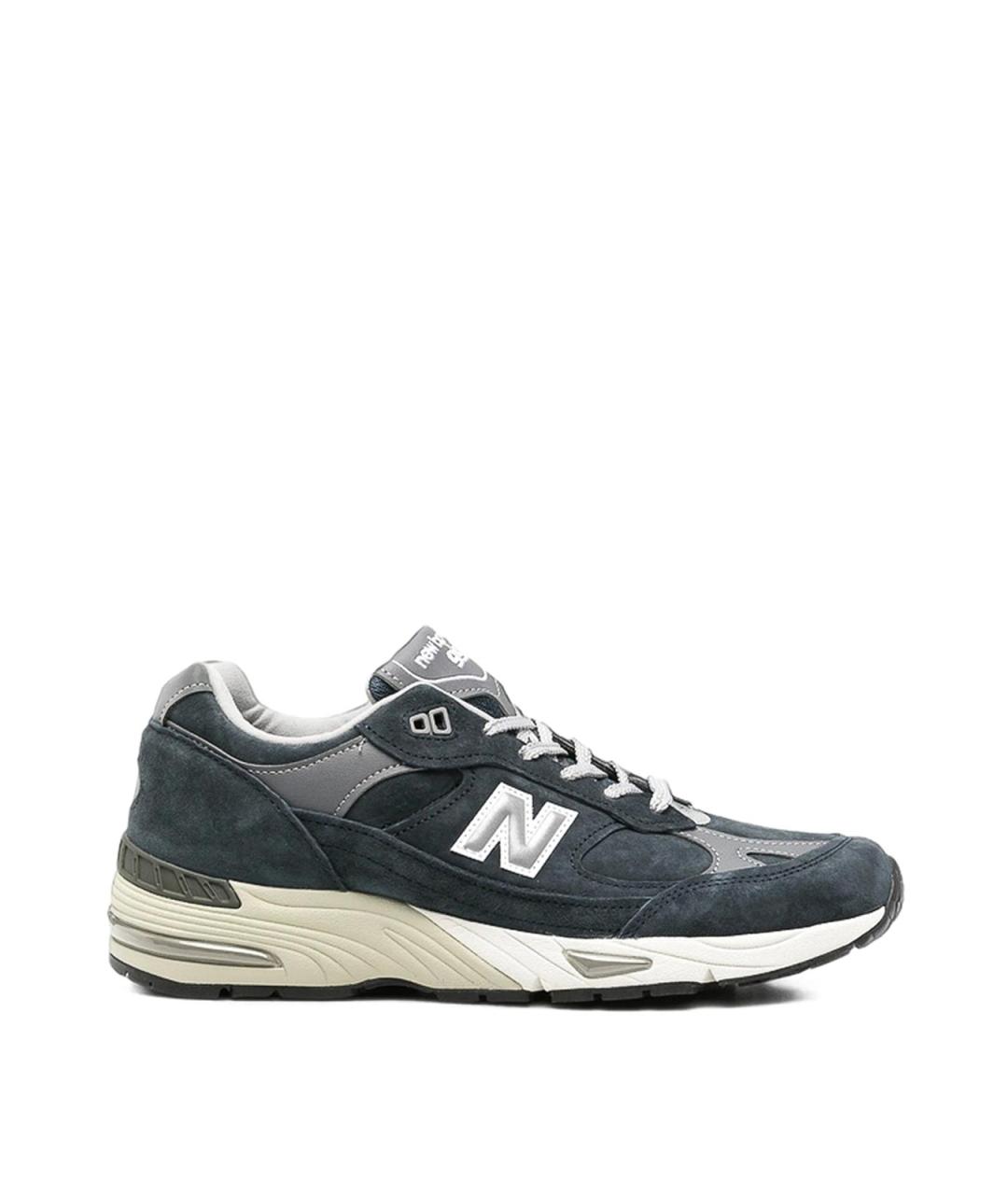 NEW BALANCE Синие кожаные низкие кроссовки / кеды, фото 1