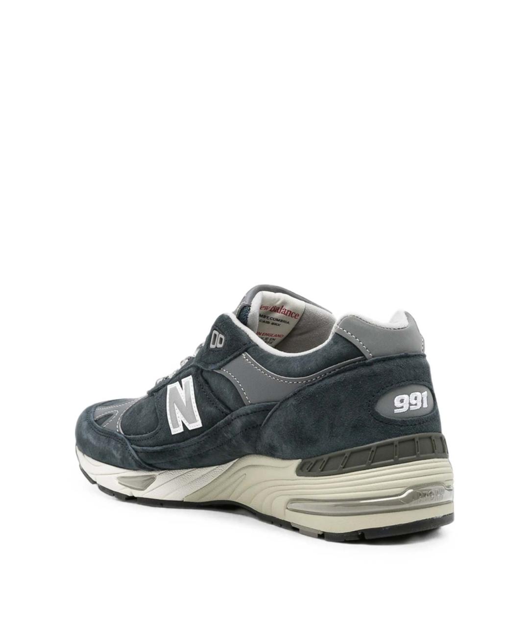NEW BALANCE Синие кожаные низкие кроссовки / кеды, фото 2