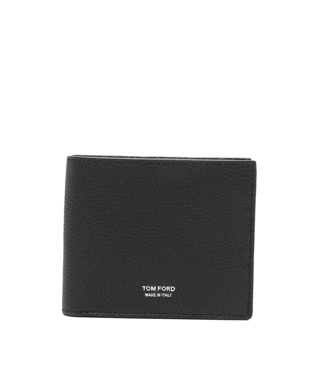 TOM FORD Черный кожаный кошелек, фото 1