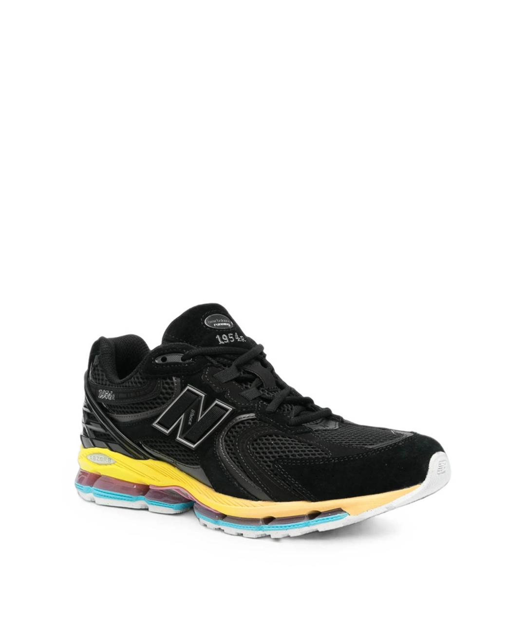 NEW BALANCE Черные текстильные низкие кроссовки / кеды, фото 3
