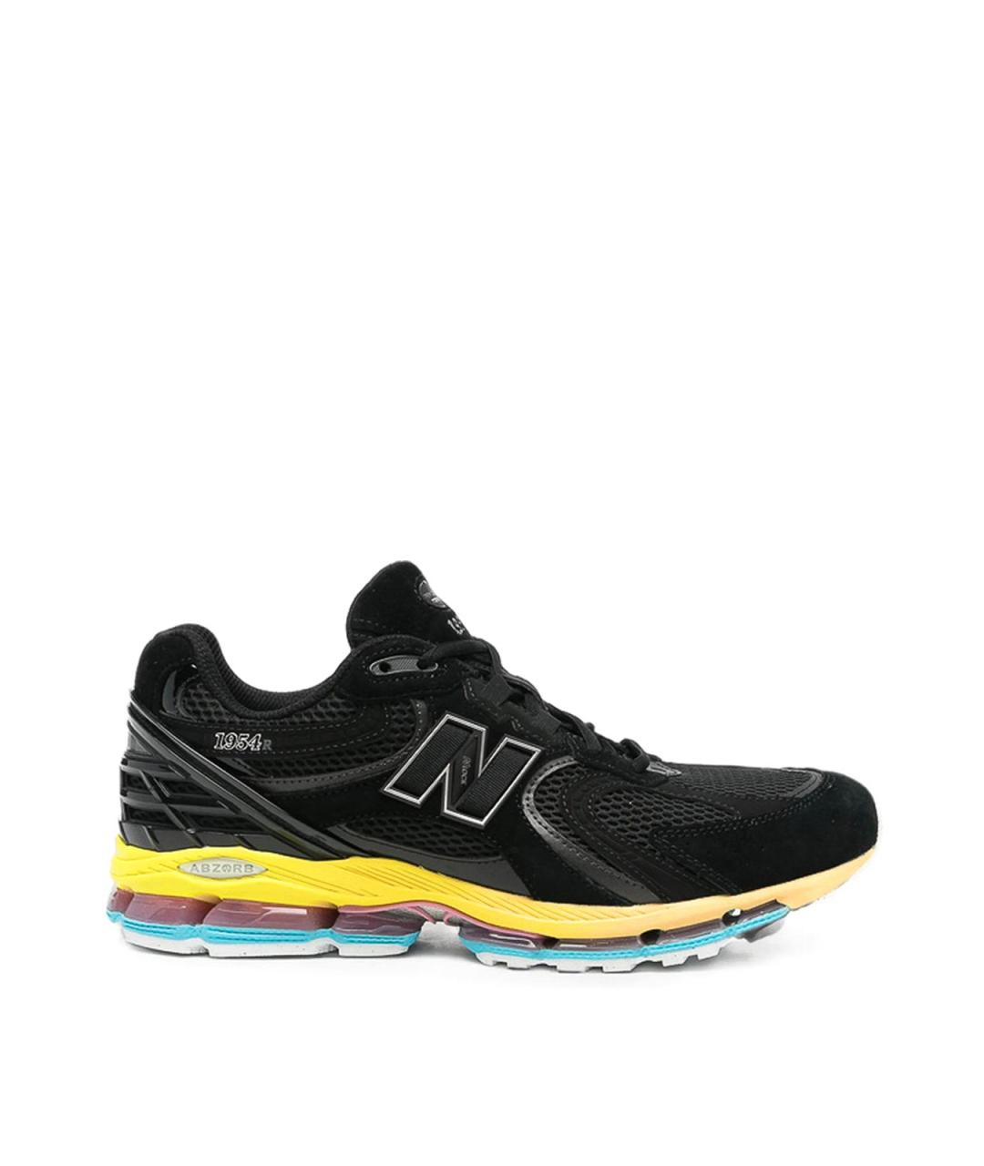 NEW BALANCE Черные текстильные низкие кроссовки / кеды, фото 1