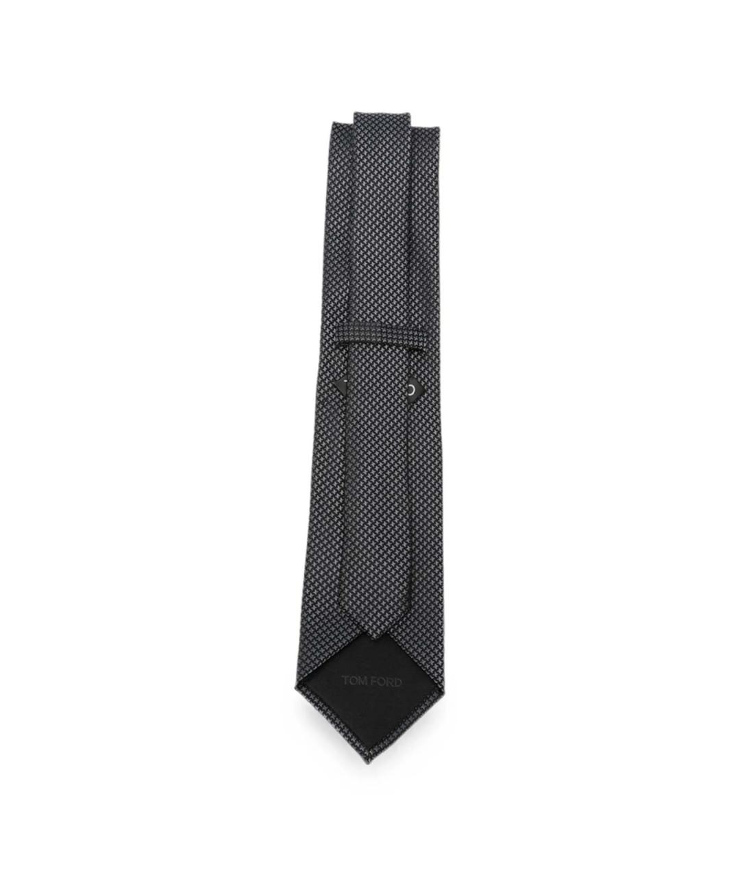 TOM FORD Черный шелковый галстук, фото 3