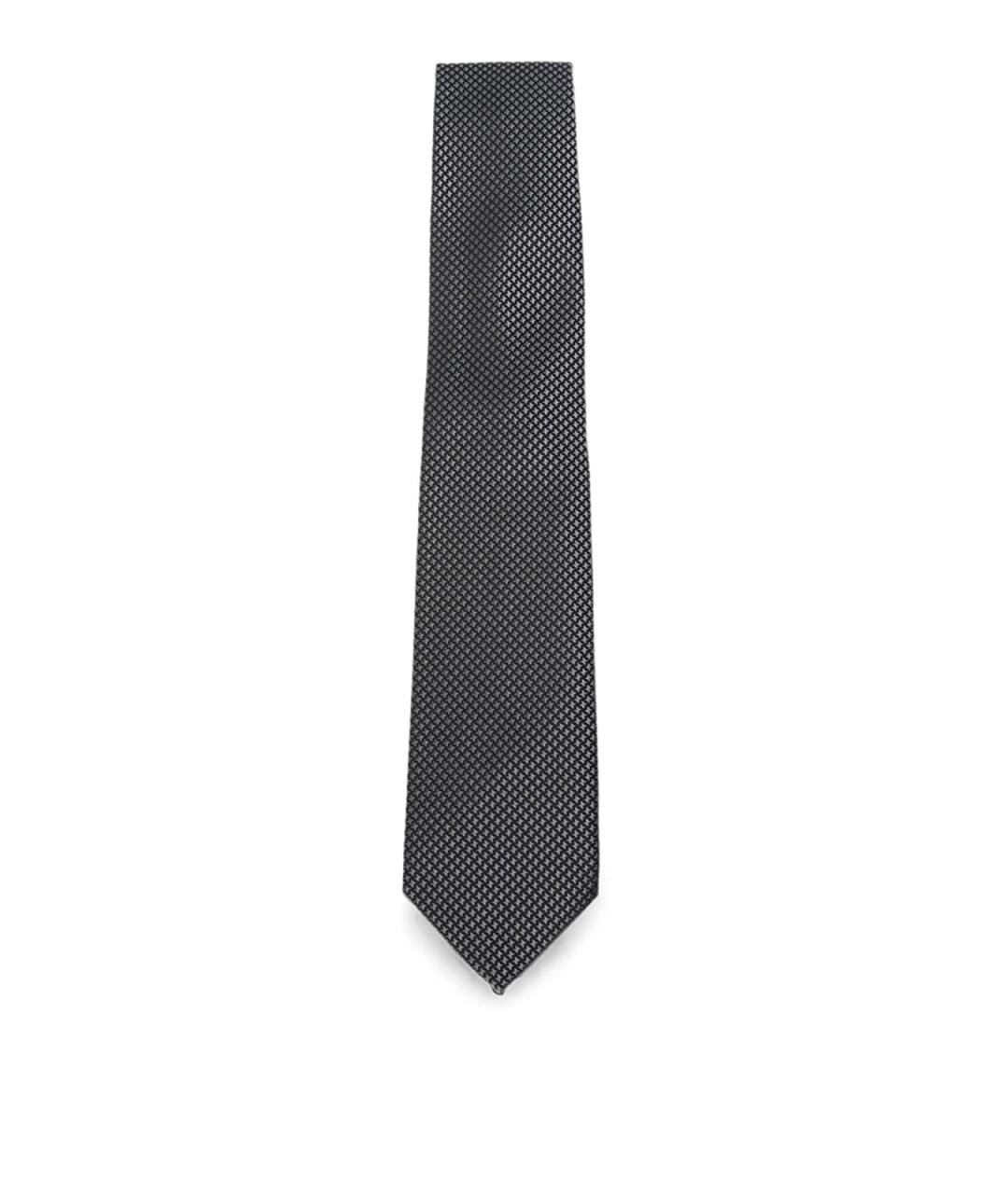 TOM FORD Черный шелковый галстук, фото 1
