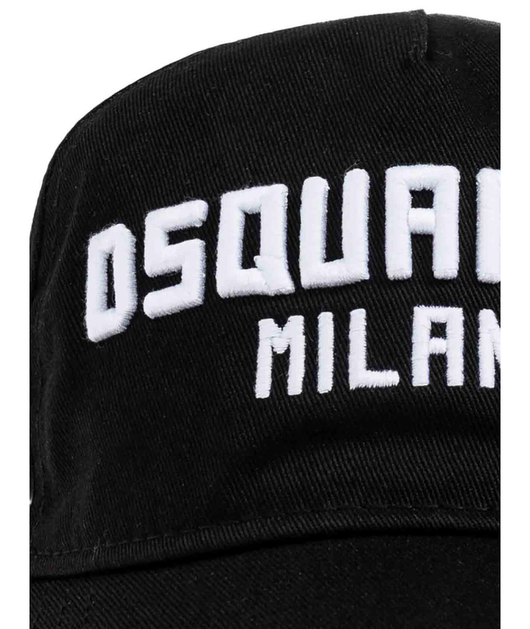DSQUARED2 Черная хлопковая кепка/бейсболка, фото 2