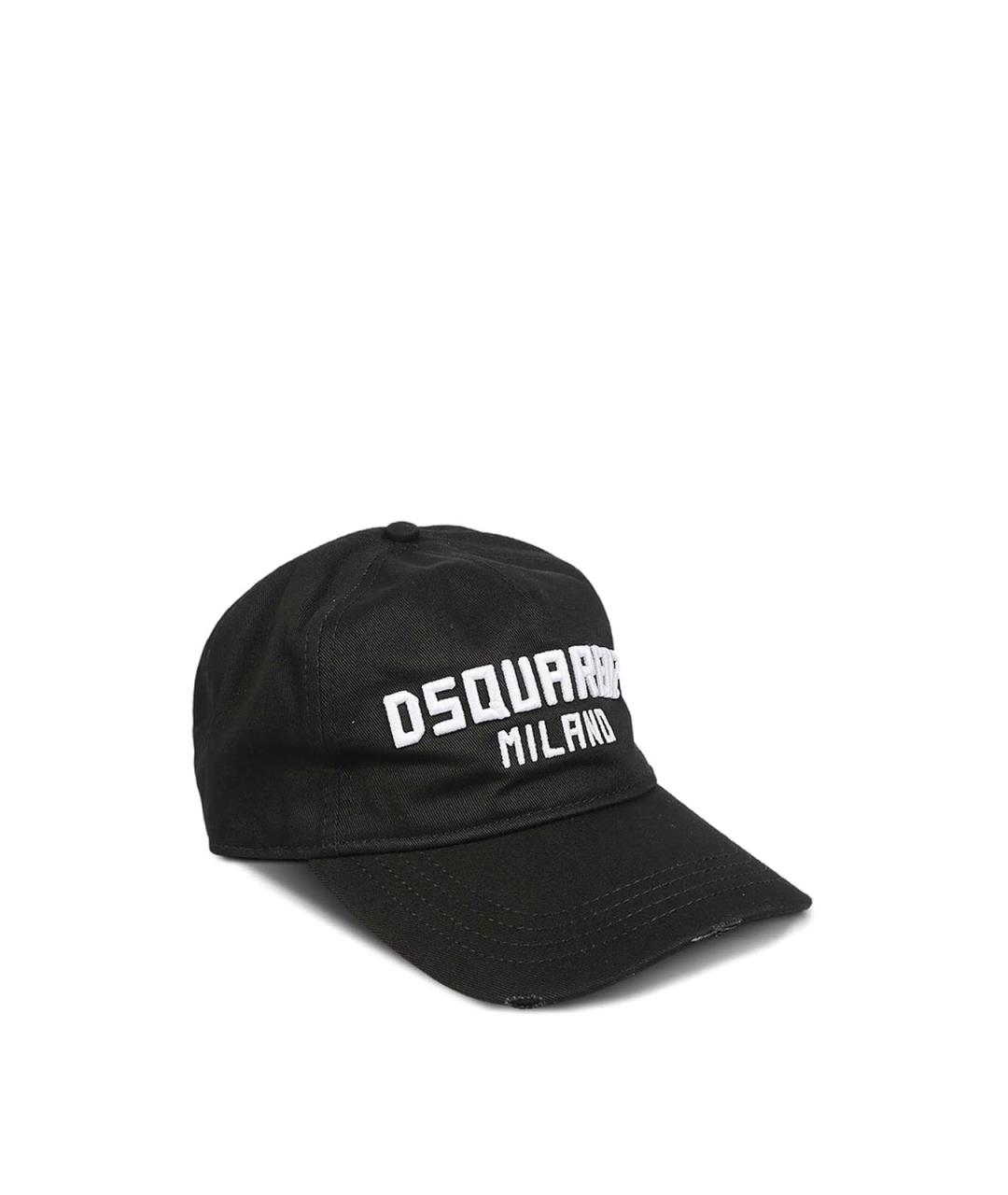 DSQUARED2 Черная хлопковая кепка/бейсболка, фото 1
