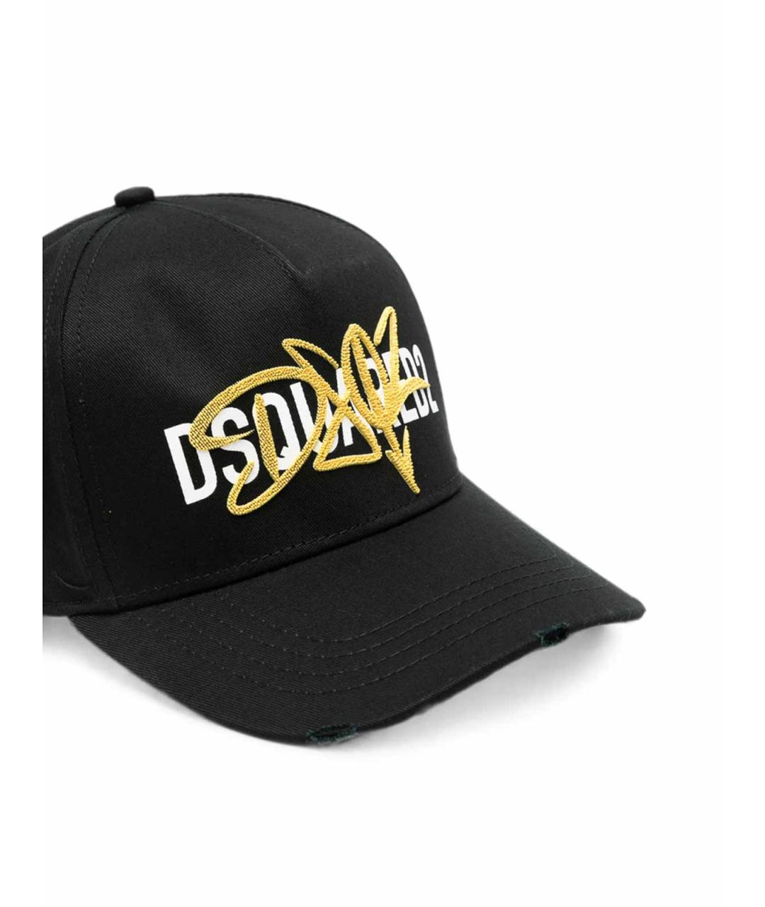 DSQUARED2 Черная хлопковая кепка/бейсболка, фото 2