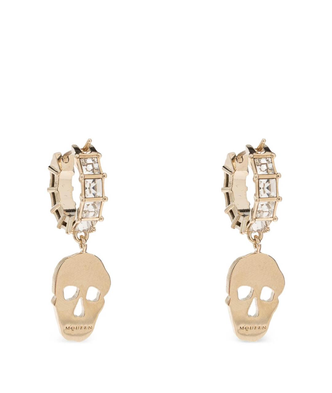 ALEXANDER MCQUEEN Золотые металлические серьги, фото 4
