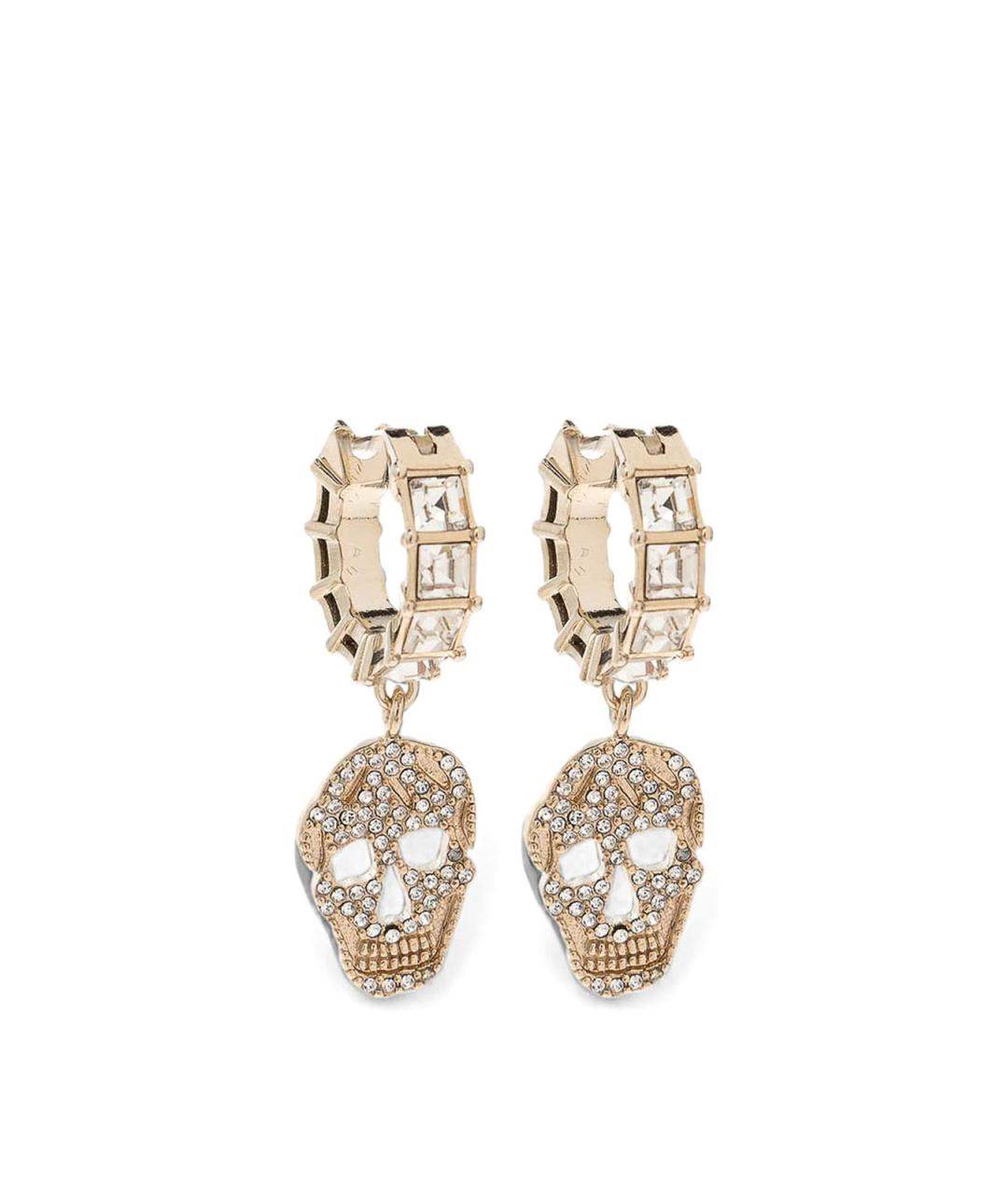 ALEXANDER MCQUEEN Золотые металлические серьги, фото 1