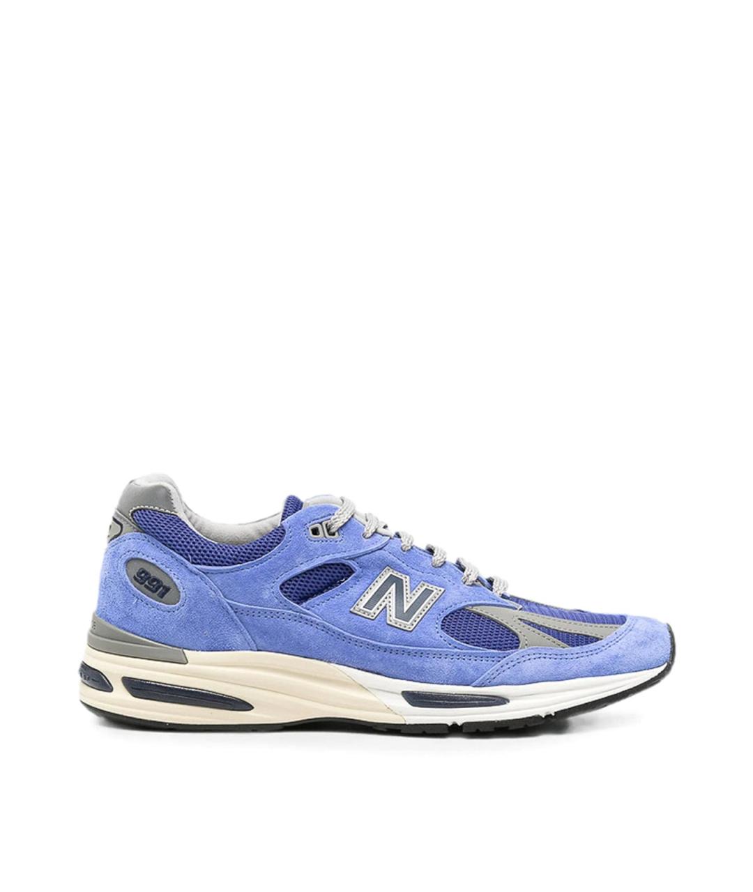 NEW BALANCE Синие замшевые низкие кроссовки / кеды, фото 1