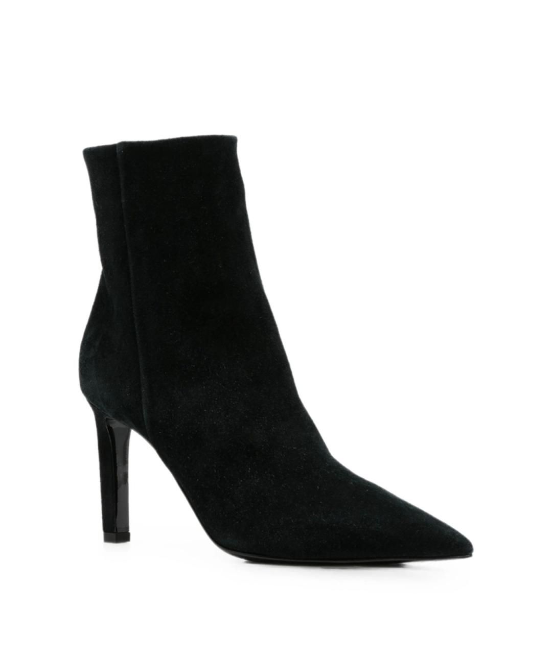 JIMMY CHOO Черные замшевые ботильоны, фото 3