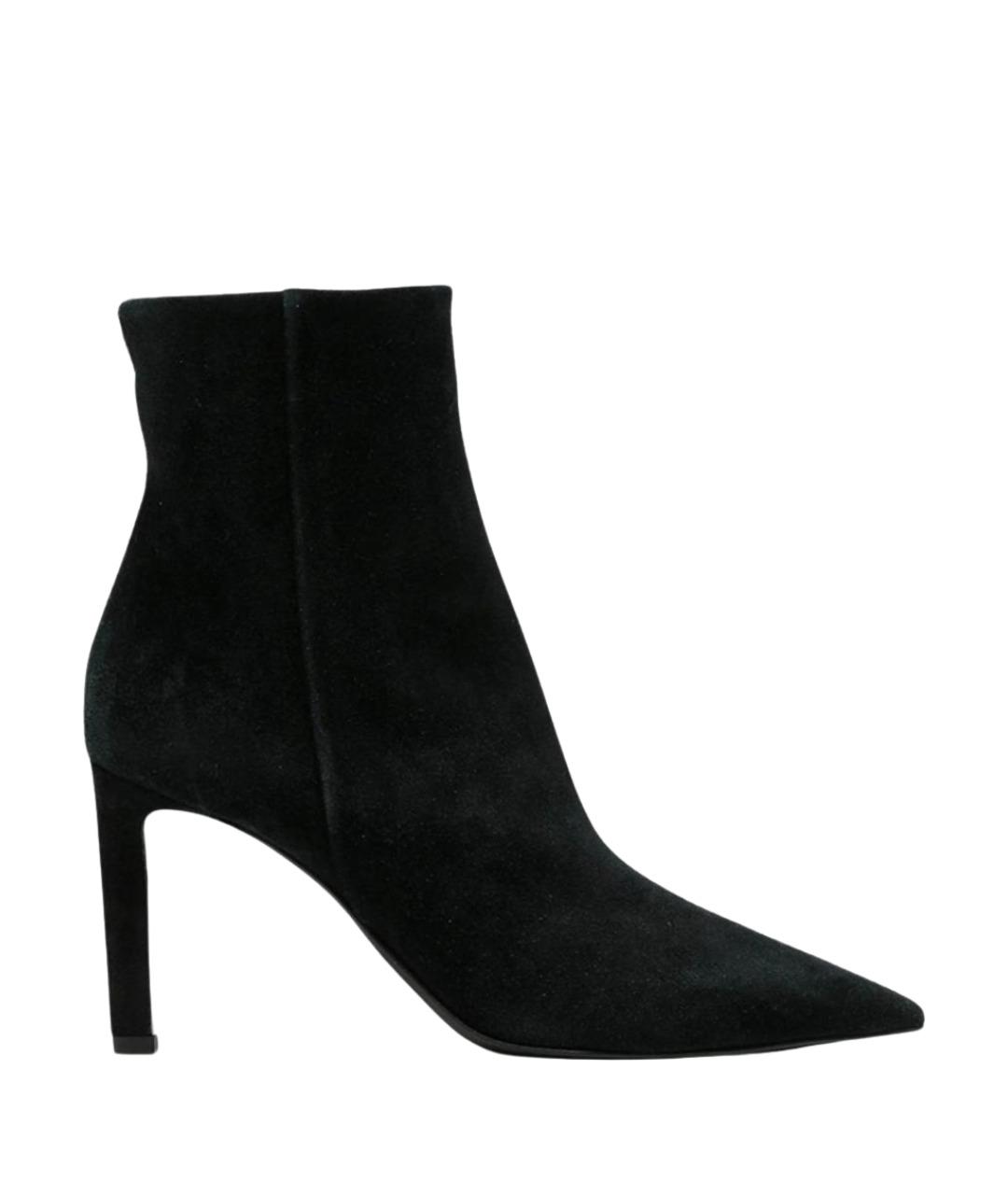 JIMMY CHOO Черные замшевые ботильоны, фото 1