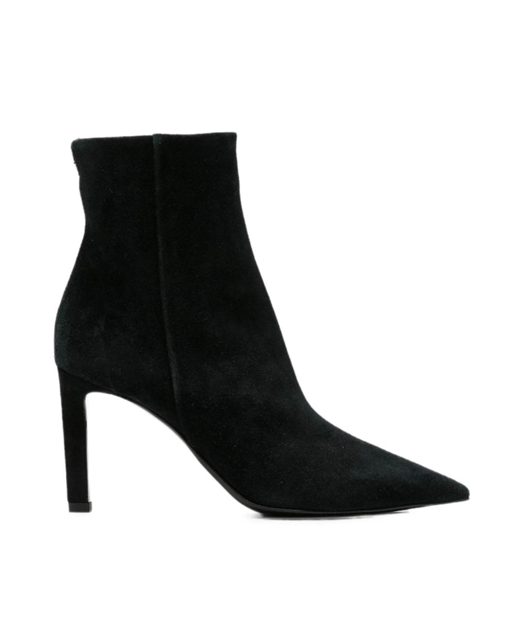 JIMMY CHOO Черные замшевые ботильоны, фото 1