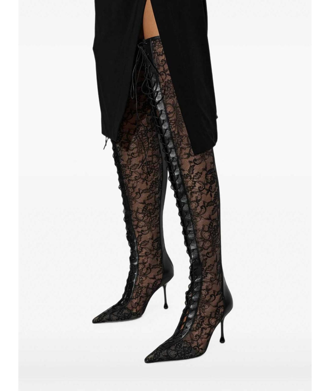 JIMMY CHOO Черные кожаные ботильоны, фото 3