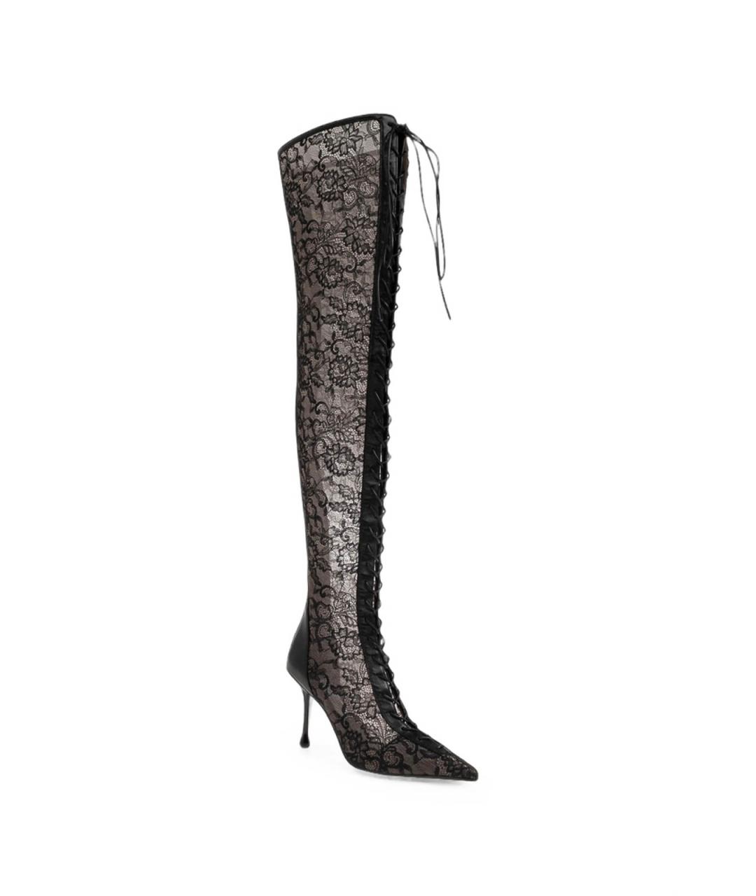 JIMMY CHOO Черные кожаные ботильоны, фото 5