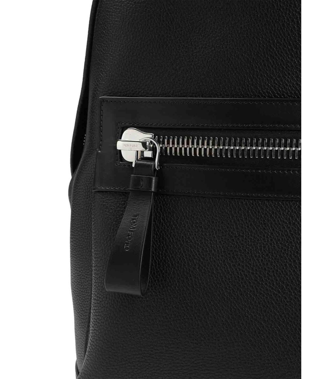 TOM FORD Черный кожаный рюкзак, фото 3