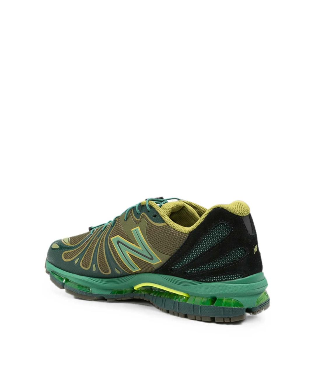 NEW BALANCE Зеленые синтетические низкие кроссовки / кеды, фото 2