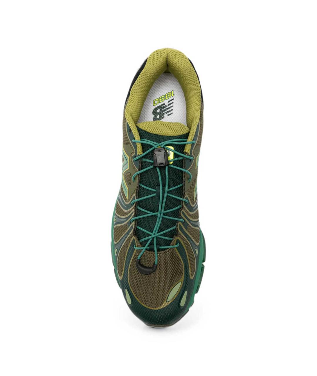 NEW BALANCE Зеленые синтетические низкие кроссовки / кеды, фото 4