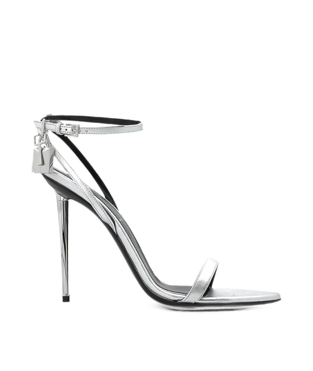 TOM FORD Серебряные босоножки, фото 1