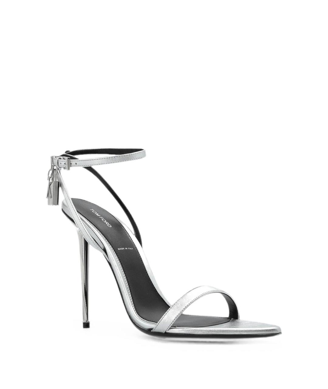 TOM FORD Серебряные босоножки, фото 3