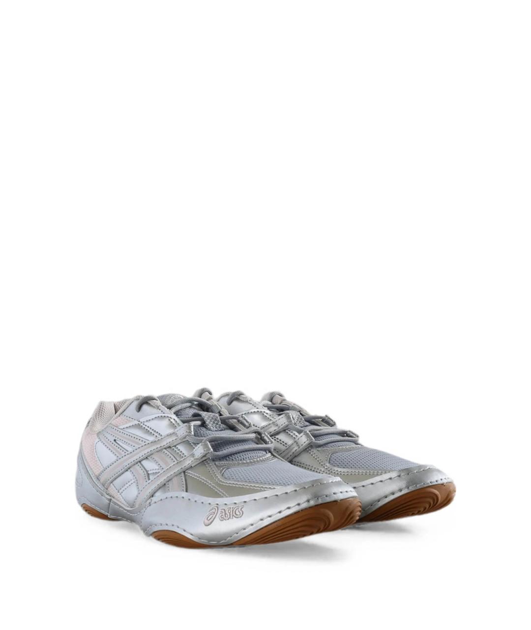 ASICS Серебряные синтетические кроссовки, фото 2