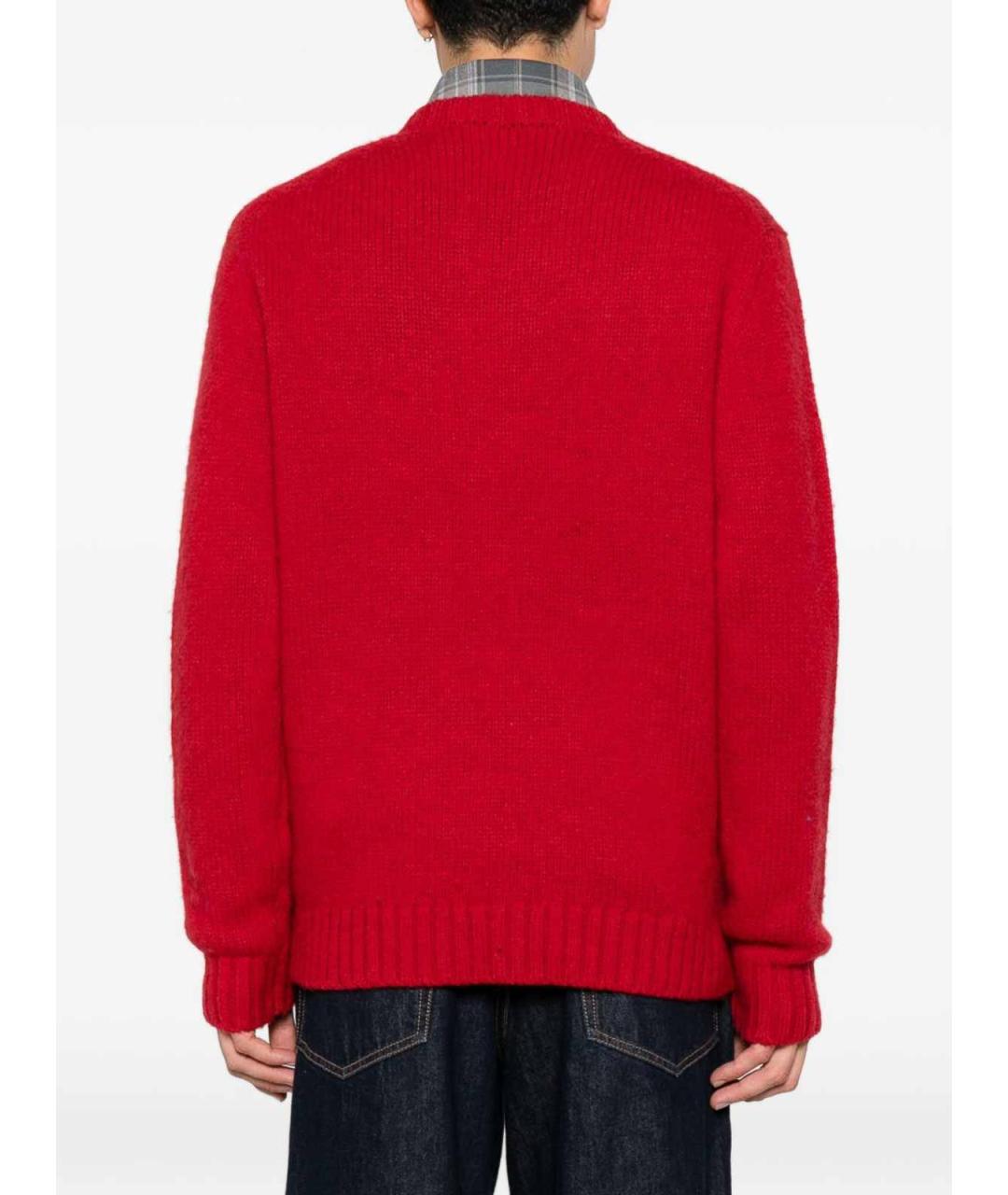 POLO RALPH LAUREN Красный шерстяной джемпер / свитер, фото 2