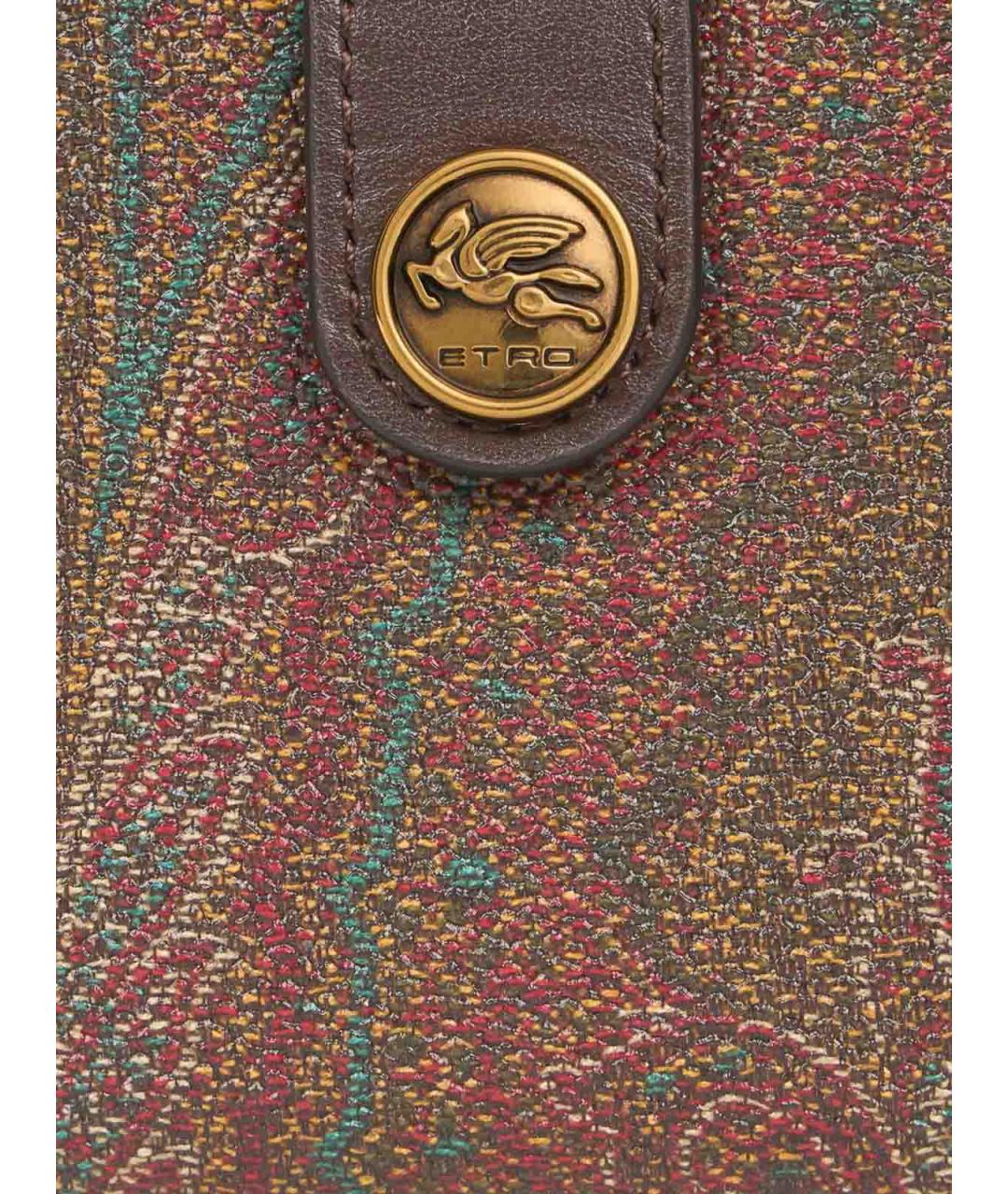 ETRO Коричневый кошелек, фото 3
