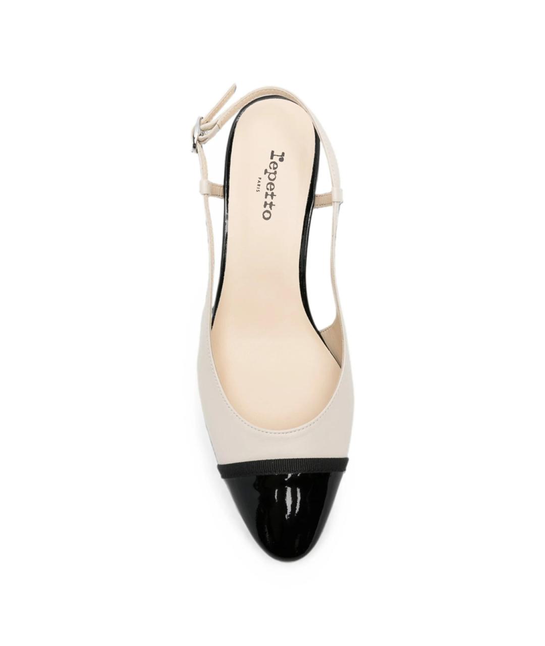 REPETTO Бежевые кожаные туфли, фото 2