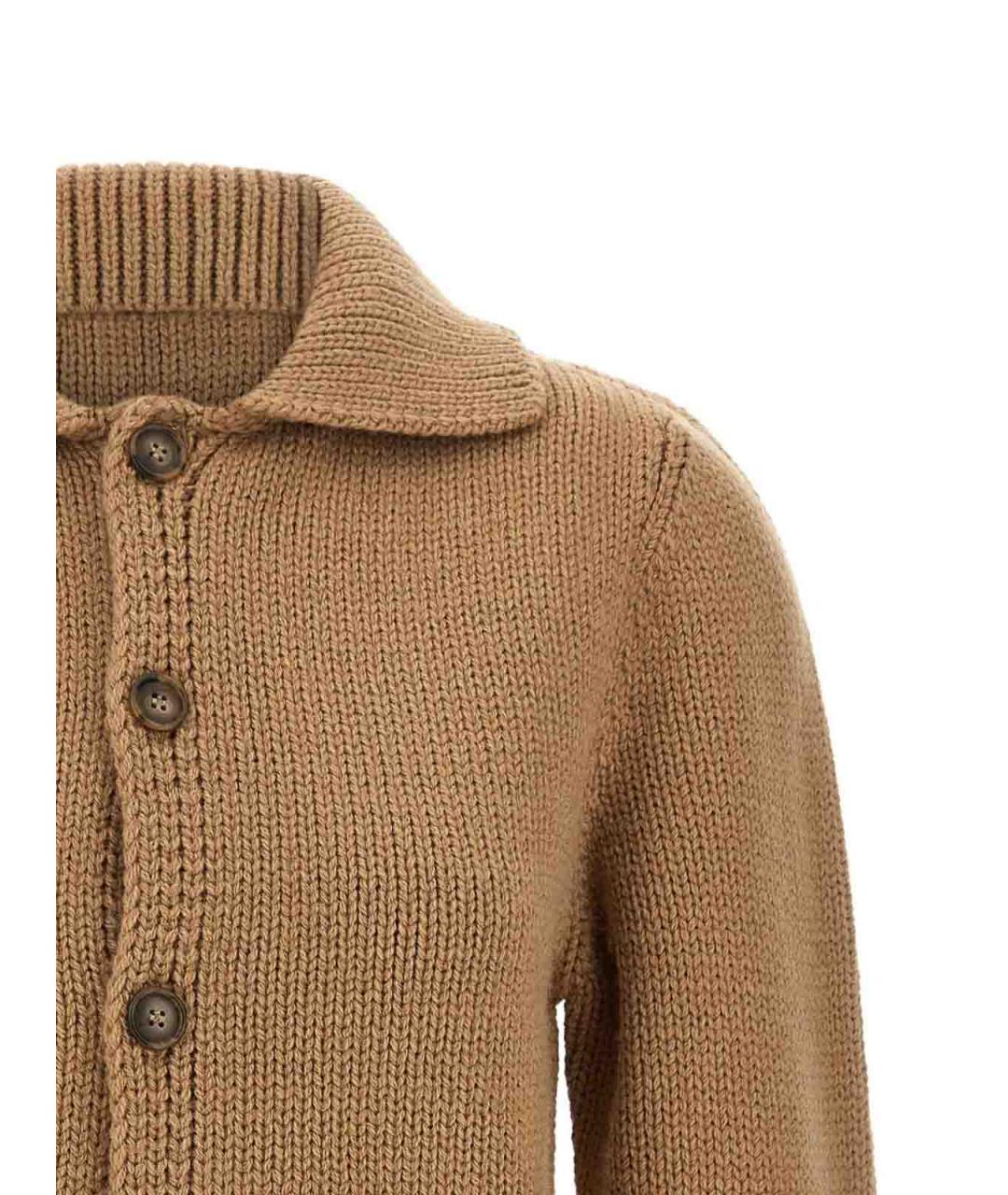 MM6 MAISON MARGIELA Бежевый шерстяной кардиган, фото 4