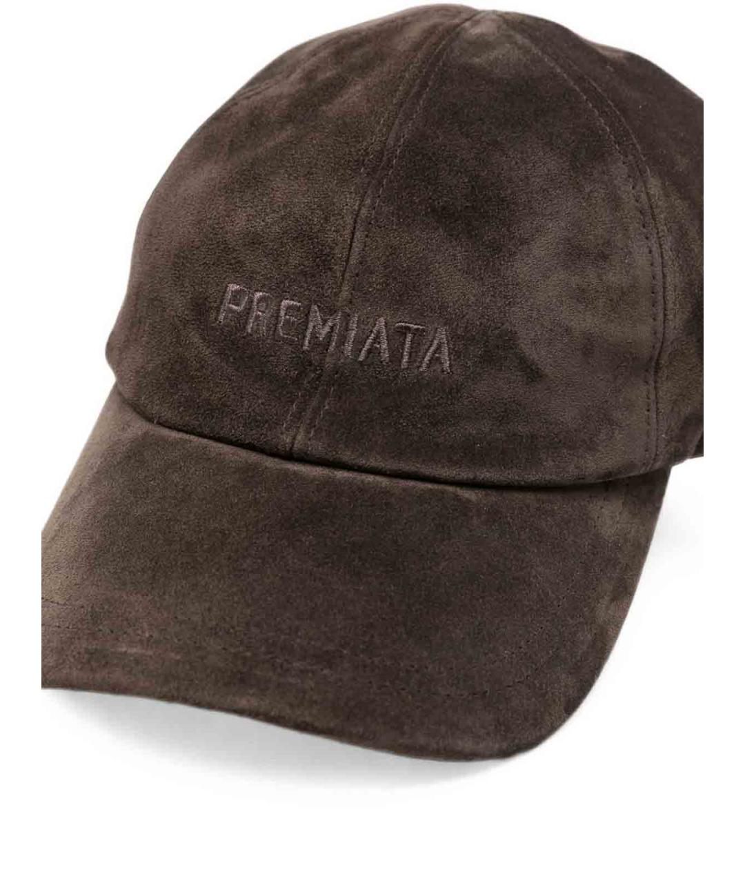 PREMIATA Коричневая бархатная кепка/бейсболка, фото 2