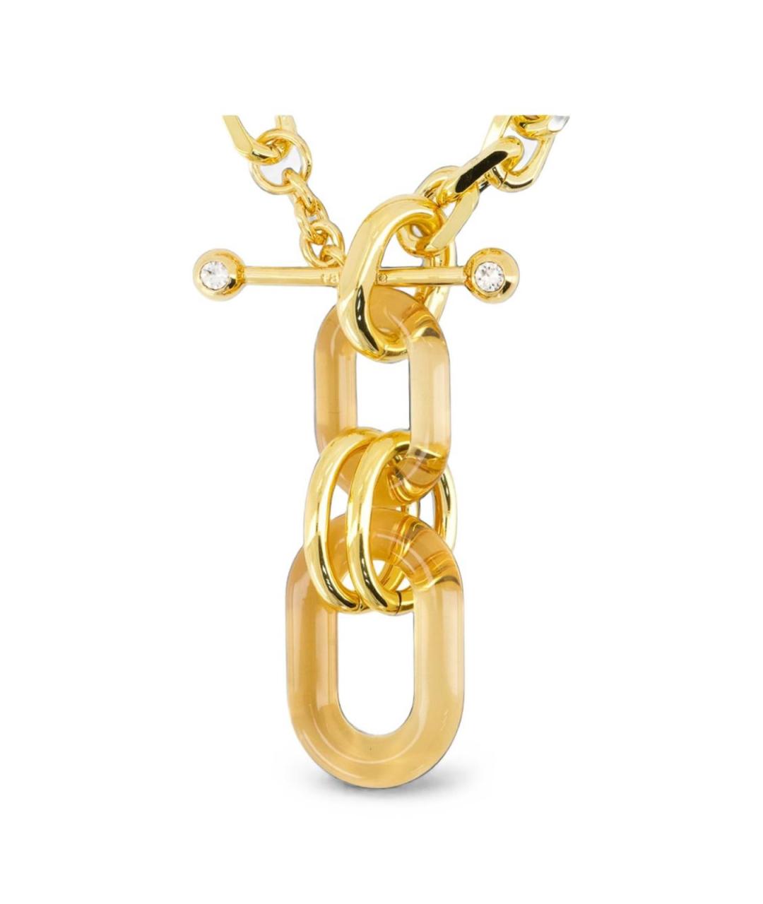 PACO RABANNE Золотое латунное колье, фото 2