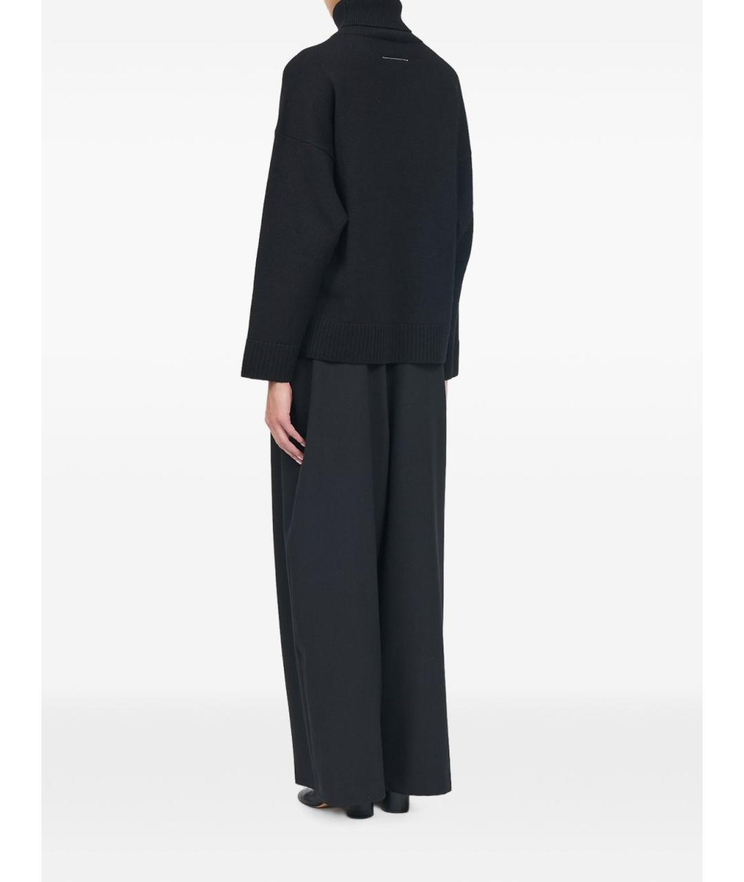 MM6 MAISON MARGIELA Черный шерстяной джемпер / свитер, фото 5