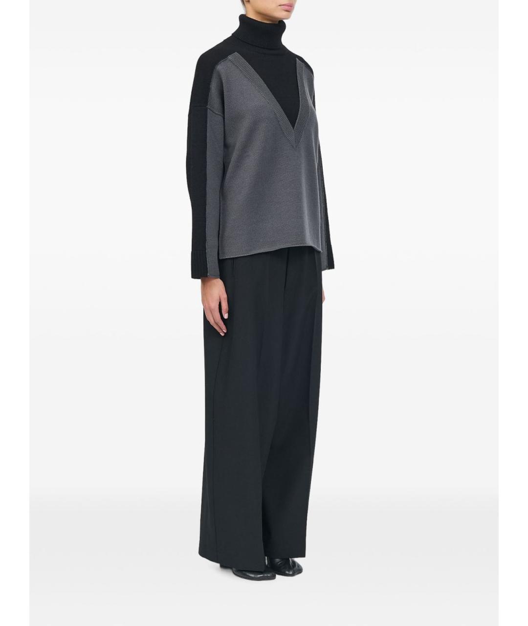 MM6 MAISON MARGIELA Черный шерстяной джемпер / свитер, фото 2