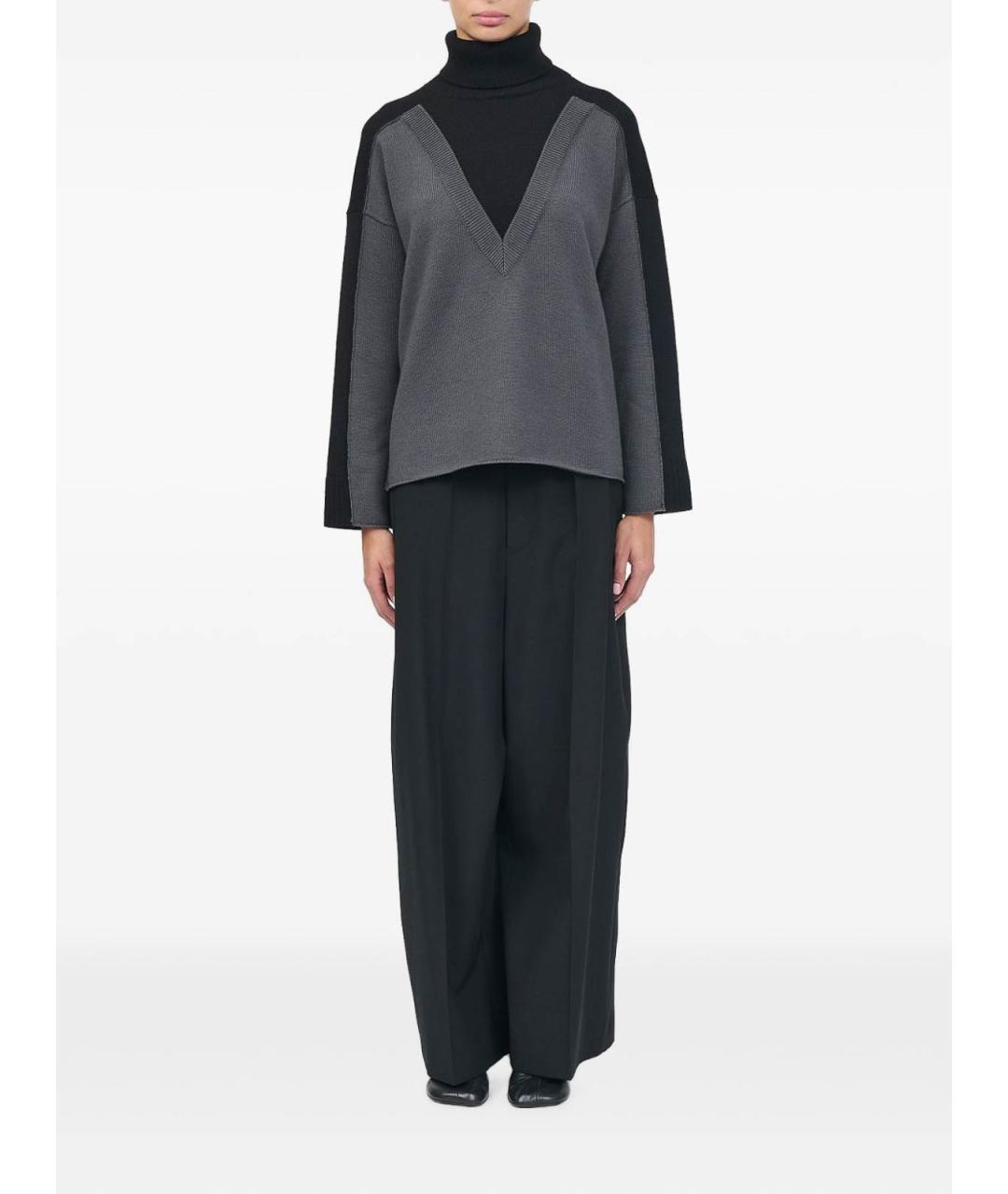 MM6 MAISON MARGIELA Черный шерстяной джемпер / свитер, фото 4