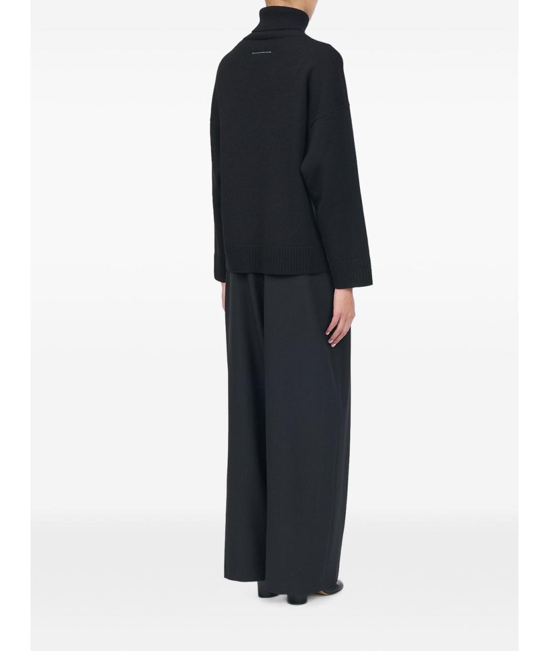 MM6 MAISON MARGIELA Черный шерстяной джемпер / свитер, фото 6