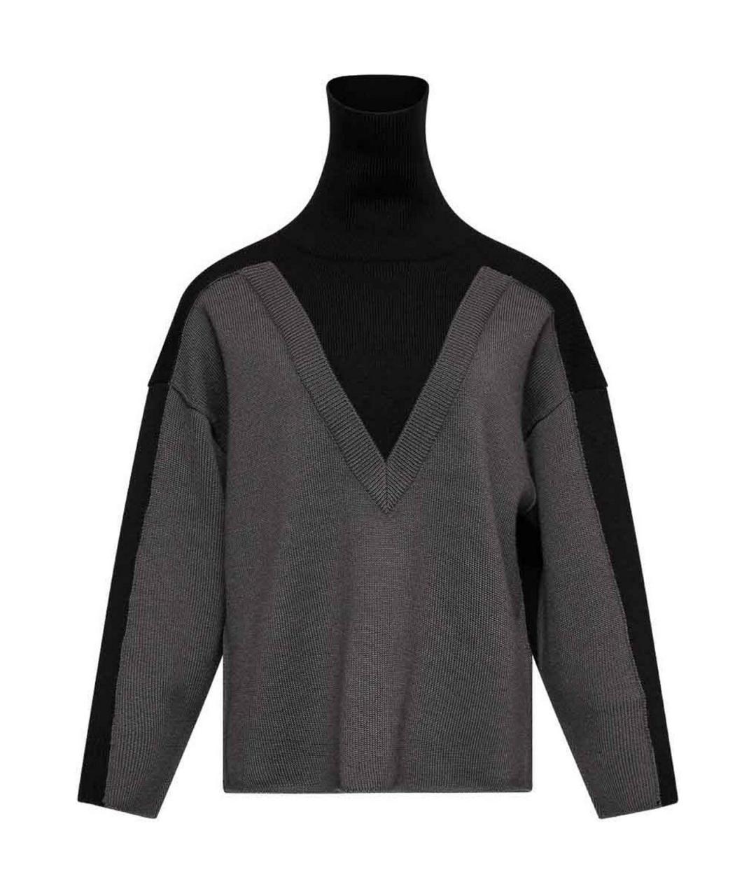 MM6 MAISON MARGIELA Черный шерстяной джемпер / свитер, фото 1
