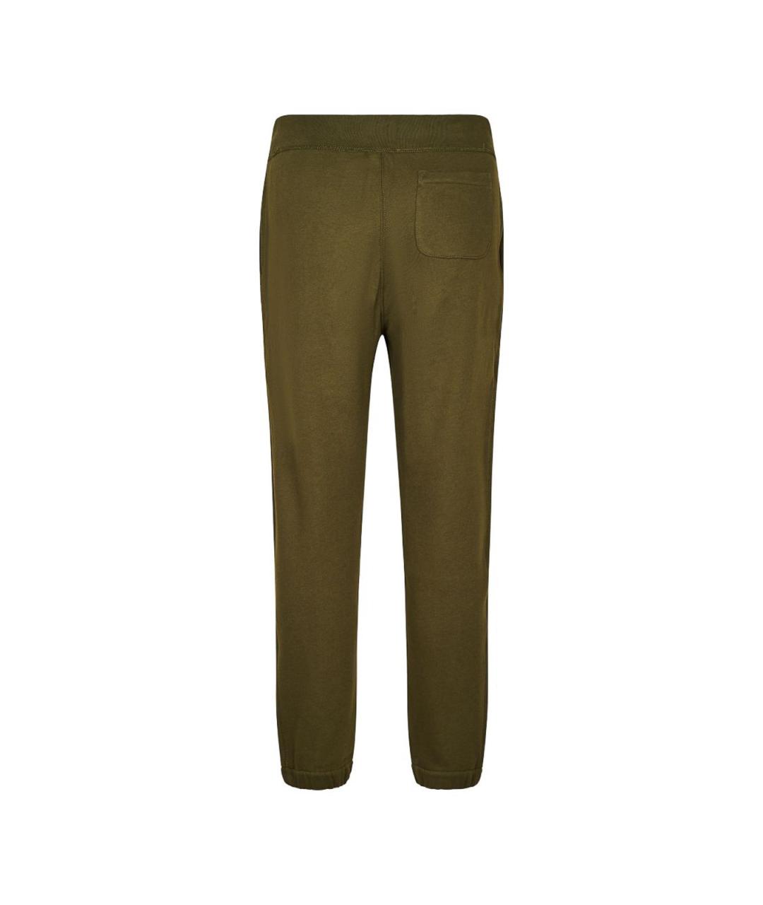 POLO RALPH LAUREN Зеленые хлопковые повседневные брюки, фото 2