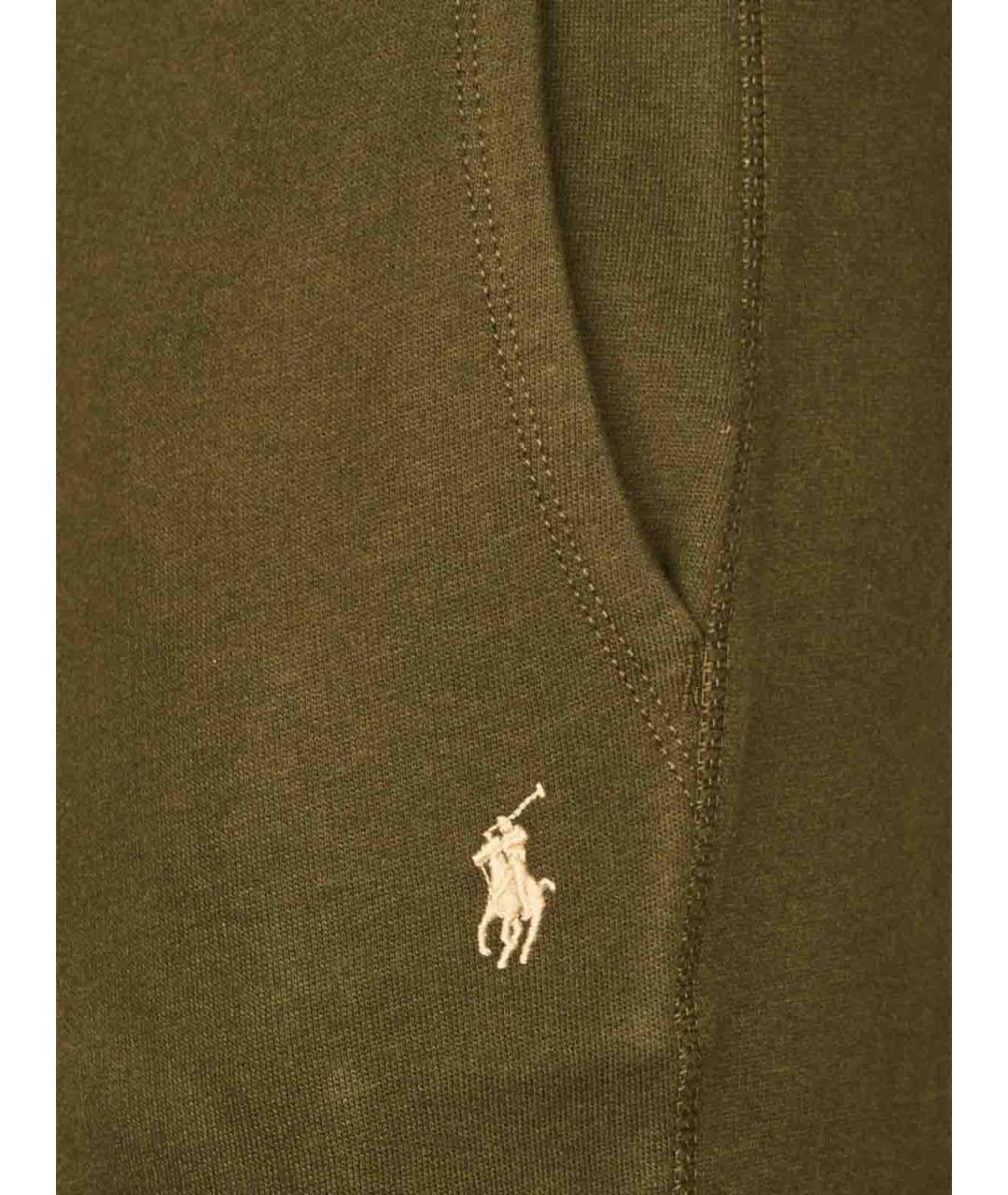 POLO RALPH LAUREN Зеленые хлопковые повседневные брюки, фото 3