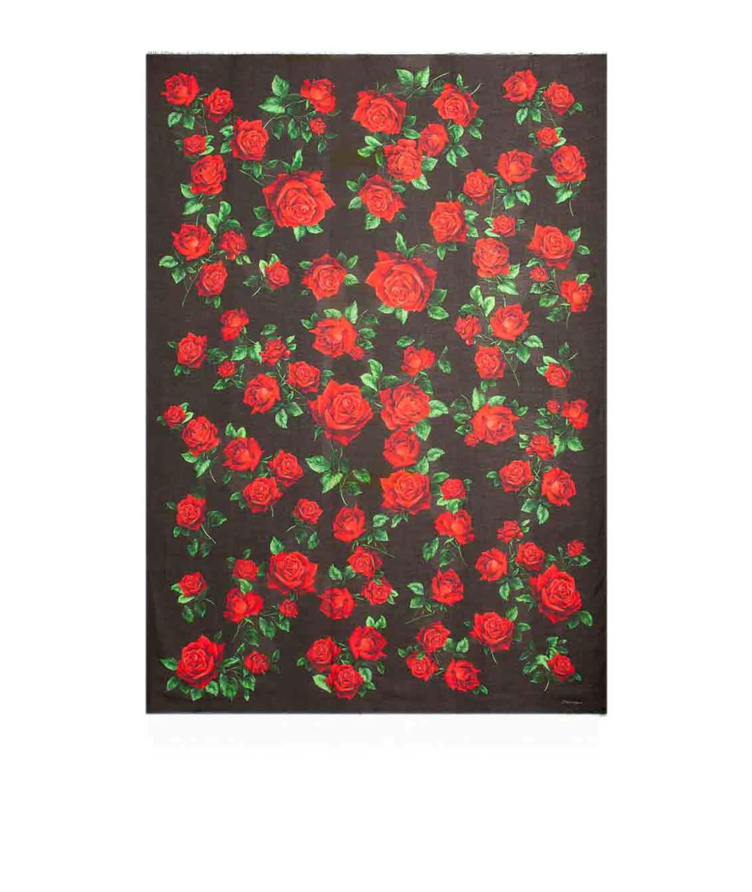 DOLCE&GABBANA Черный шарф, фото 1