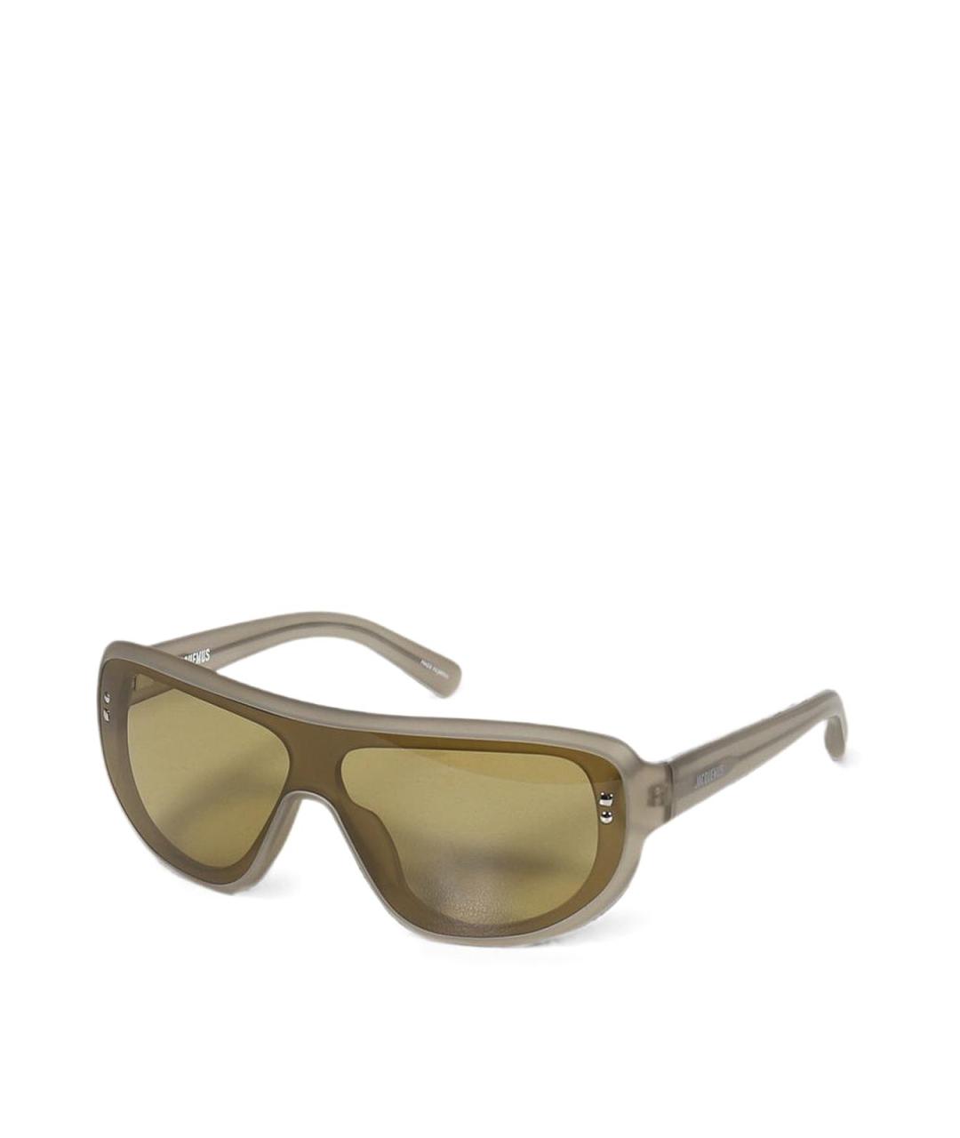 JACQUEMUS Хаки пластиковые солнцезащитные очки, фото 1