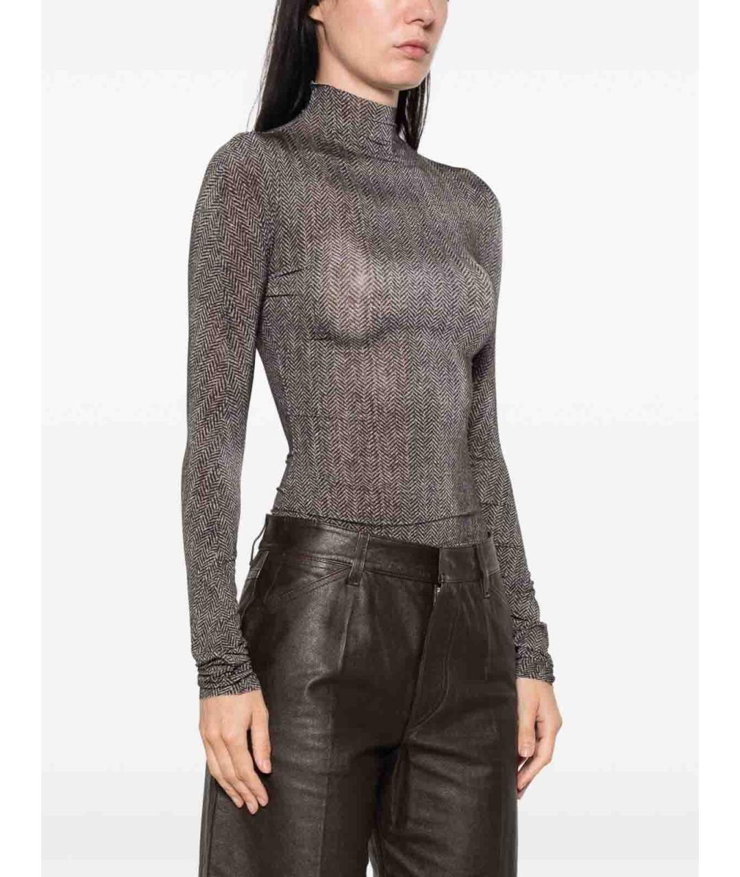 MAISON MARGIELA Серое вискозное боди, фото 3