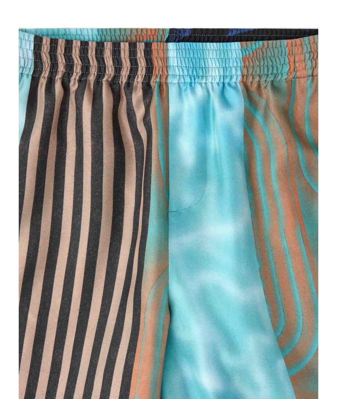 VERSACE Мульти шелковые шорты, фото 4