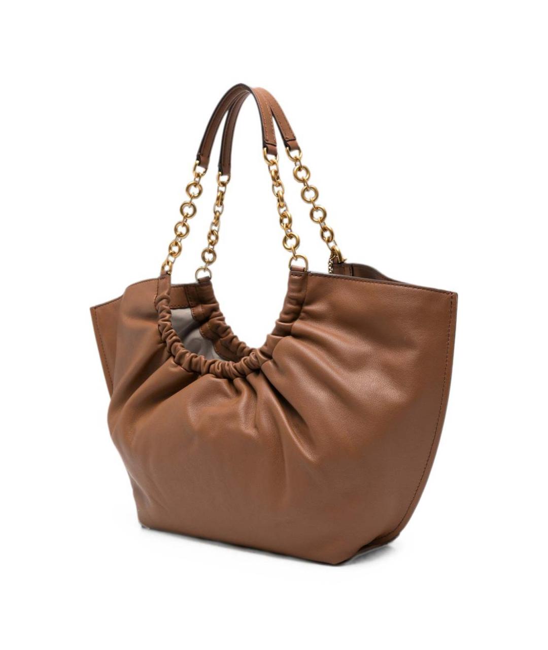 MICHAEL KORS Коричневая кожаная сумка тоут, фото 2