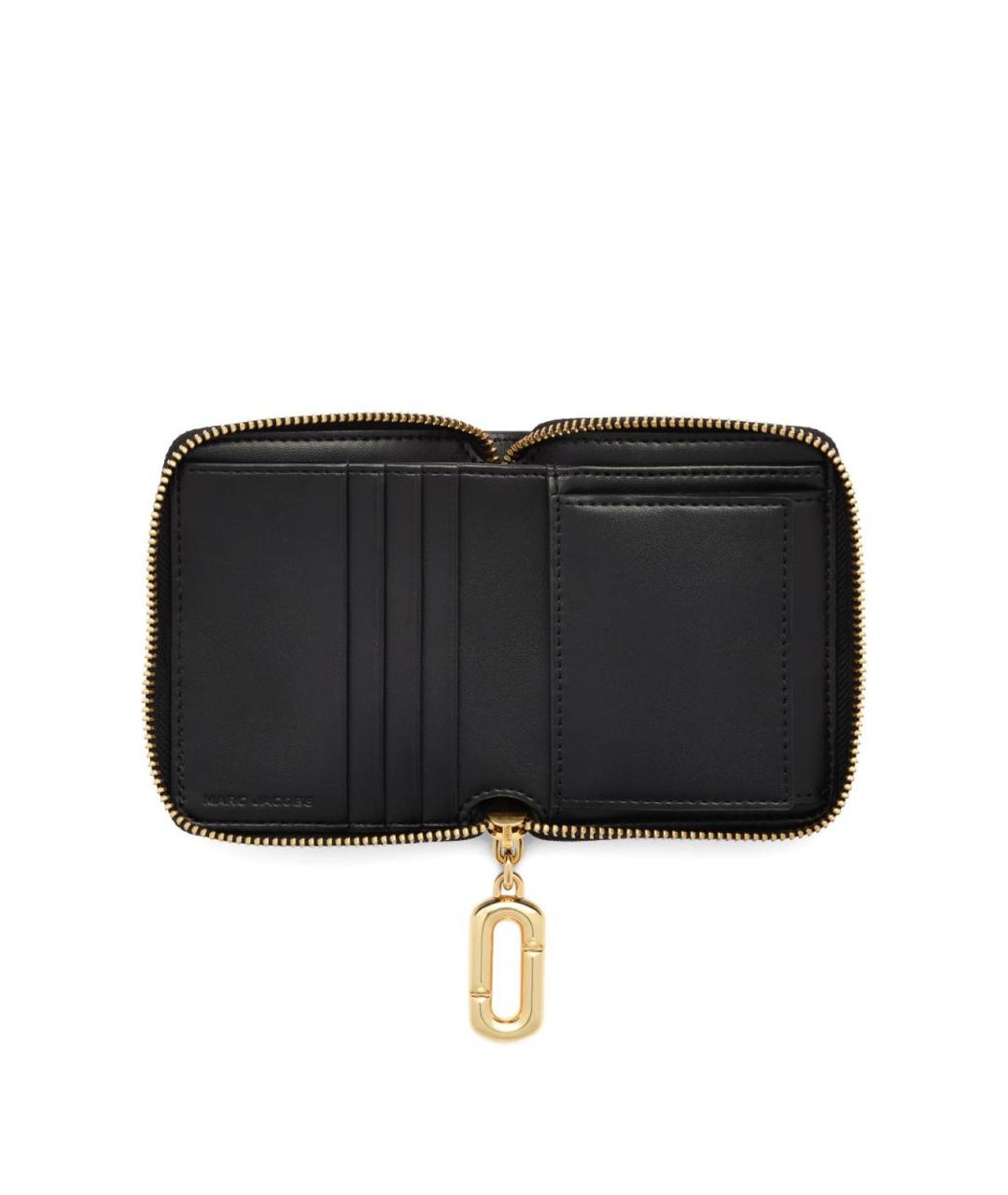 MARC JACOBS Черный кожаный кошелек, фото 3